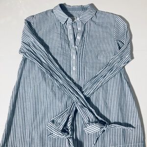 Metallic Striped Blouse